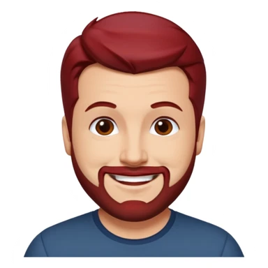 Joey Fatone dark red hair sticker