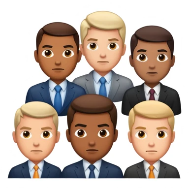 Motivated business men sticker