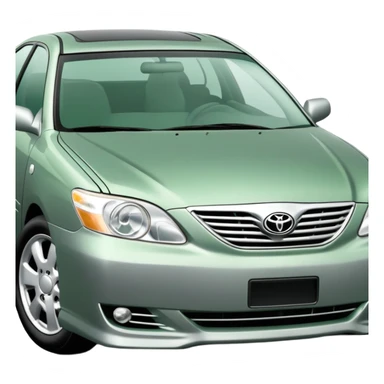 Darkest Silver/Green 2003 Toyota Camry sticker