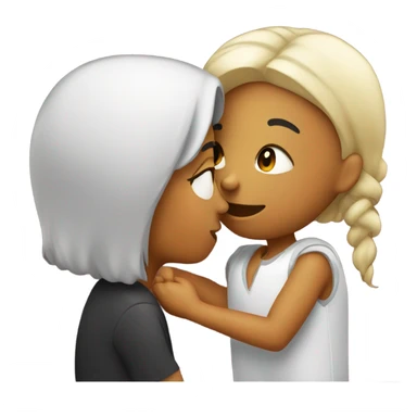 Giving my girlfriend a kiss sticker