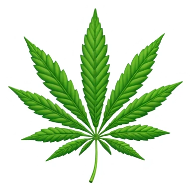 Marihuana hoja sticker