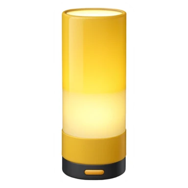 1980s yellow lighting lamp sticker