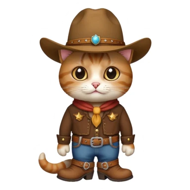 Gato vaquero sticker