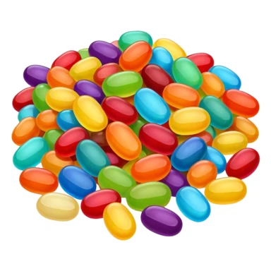Happy jellybean sticker