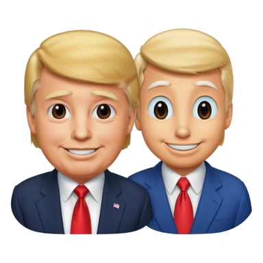 donald trump with donald duck sticker