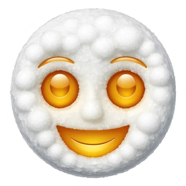 Happy face with a pile of salt sticker