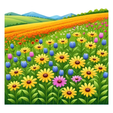 Wildflower Field sticker