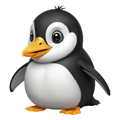 laughing penguin sticker