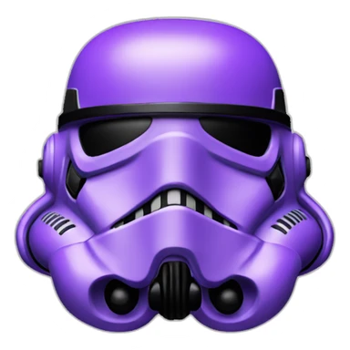 purple stormtrooper helmet sticker