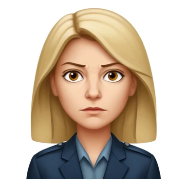 A CIA officer, looking like Carrie Mathison from the "Homeland" TV series. sticker