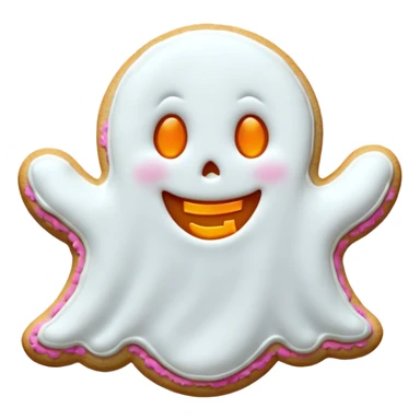 halloween ghost cookie sticker