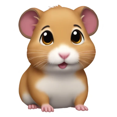 The I’m just a girl meme hamster  sticker