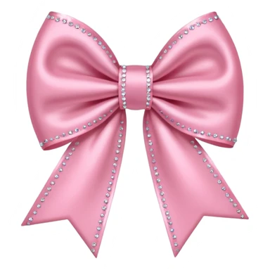 baby Pink bow with sparkles  sticker