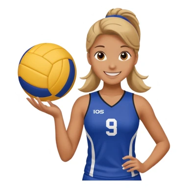 Volleyball girl sticker