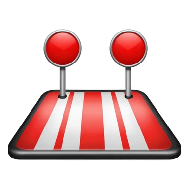 Crosswalk Light icon , Red stop hand. sticker