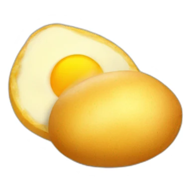 huevo con patatas fritas sticker