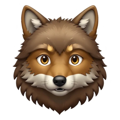 Brown Coastal wolf sticker