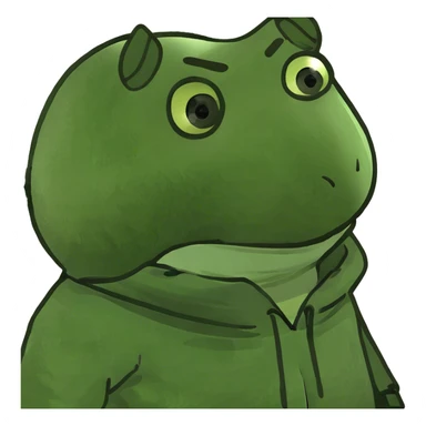 Emery wears furry clothing  sticker