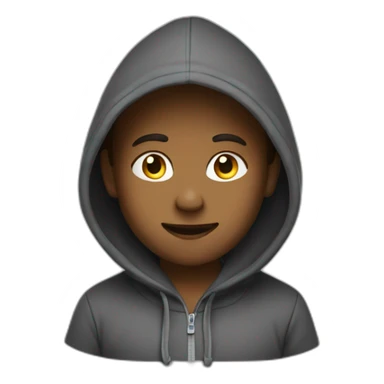 Dit wearing à hoodie  sticker