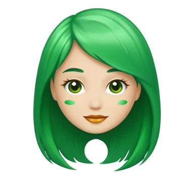 Classic hair dye (Title: Lina's salon Green) sticker