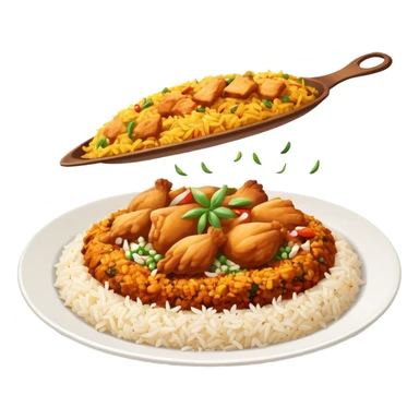 I want one biriyani plate fly in the sky sticker