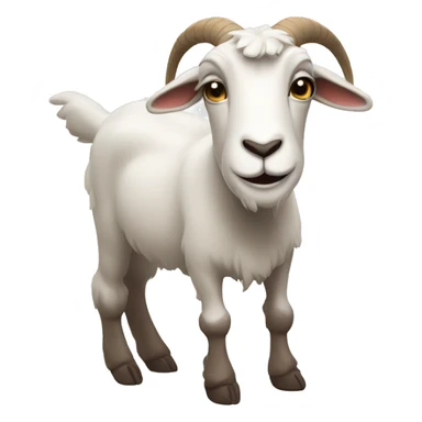 goat with an alarm sticker