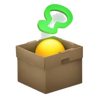 create a logo wich is a interrogation point in a box with light that comes out sticker