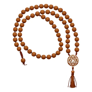 Prayer Beads white Rudraksha sticker