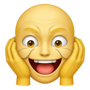 An emoji strangling itself sticker