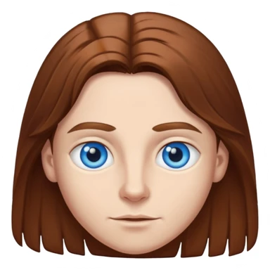 Elmer Bäck (b.1981) with blue eyes, long brown hair sticker