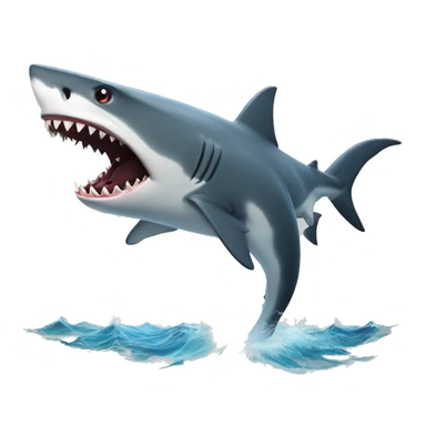 Shark attack  sticker