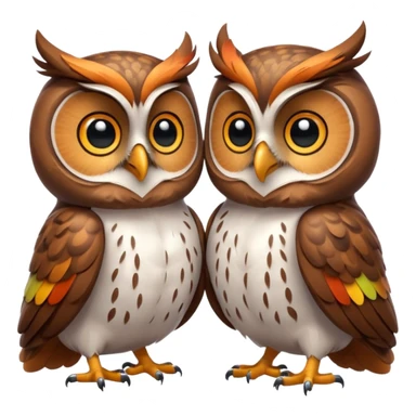 Chat x hiboux  sticker