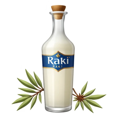 Turkish alcoholic drink = raki sticker
