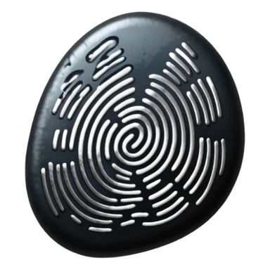 finger print on ink sticker