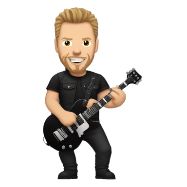 james hetfield with a cat sticker