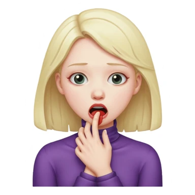 A girl choking her self sticker