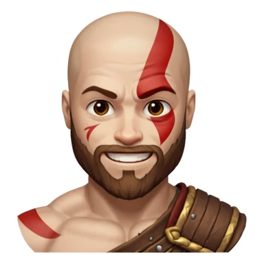 kratos smıle young sticker