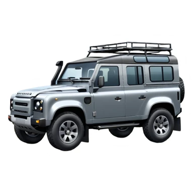 2025 my25.5 Landrover Defender in Carpathian Grey with gloss black accents sticker