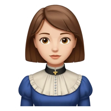 1900's european female sticker