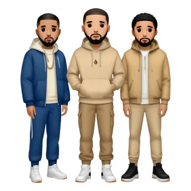 drake,kendrick lamar,j cole sticker