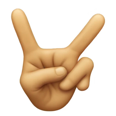 ROFL emoji doing the peace sign with hand sticker
