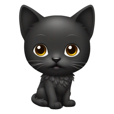 GATA NEGRA CQUETA HECHA EM DIBUJO SUJETA A UN ARMADOR NEGRONEGRO sticker