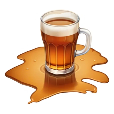 spilled ale on floor sticker