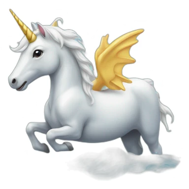 Licorn on dolphin sticker