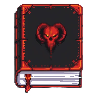 red cursed book sticker