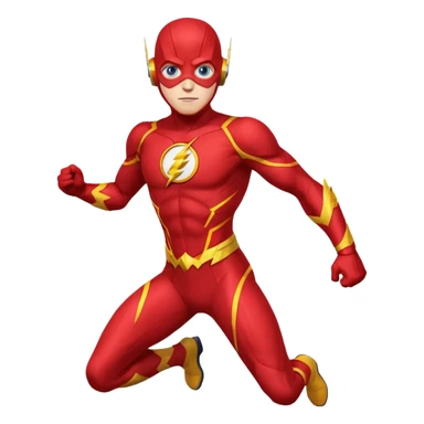 The Flash with blue eyes sticker