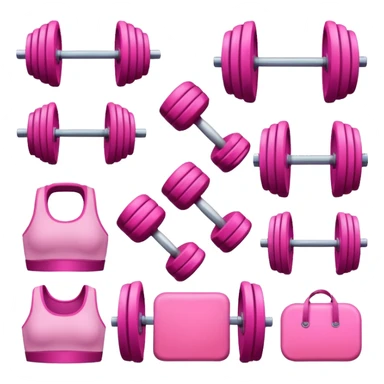 Gym elements pink  sticker