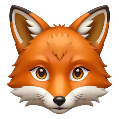 fox face sticker