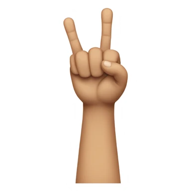 full body person holding up 5 fingers sticker