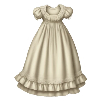 Victorian nightgown sticker